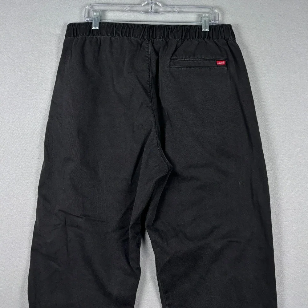 Levis XX Chino Jogger Pants Elastic Waist Cuffs Large Black